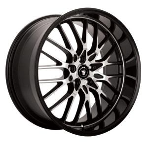 Konig Lace 15X6.5 Gloss Black Machined Face