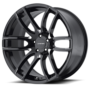 Lorenzo WL36 20X10 Gloss Black & Milled