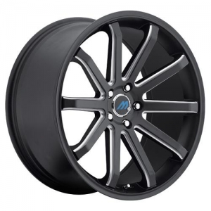 Mach M10 22X10.5 Satin Black Machined