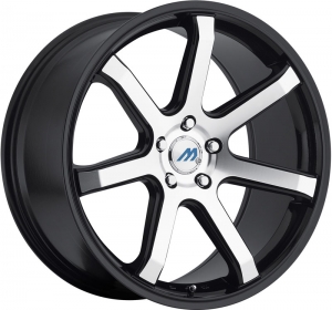 Mach M7 17X7.5 Satin Black Machined