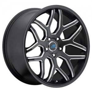 Mach M8 20X8.5 Satin Black Machined