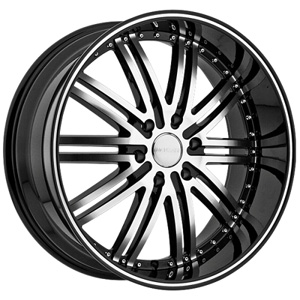 Menzari Vim Z08 Black Machined  20 X 10 Inch Wheels