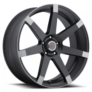 Milanni  9042 Sultan 24X9.5 Matte Black with Anthracite Spoke Ends