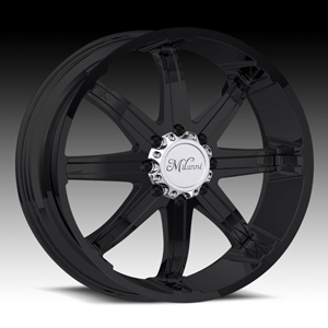 Milanni Kool Whip 8 Matte Black 24 X 9.5 Inch Wheels