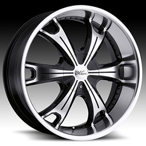 Milanni Stellar 452 Gloss Black Machined 17 X 8 Inch Wheels