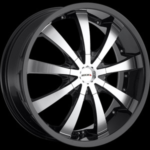 MKW Type 102 Black Machined 17 X 7.5 Inch Wheel
