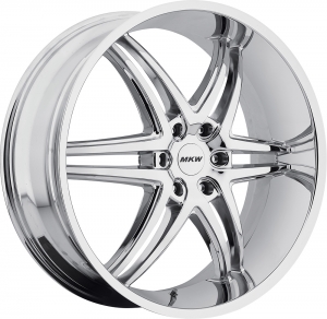 MKW M113 (6 Spokes) 24X9.5 Chrome