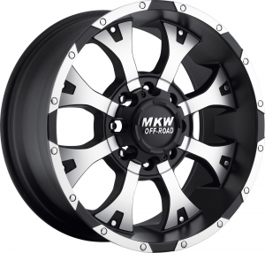 MKW M85 17X9 Satin Black