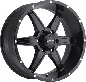 MKW M89 (6 Spokes) 17X9 Satin Black