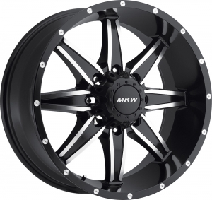 MKW M89 (8 Spokes) 17X9 Satin Black