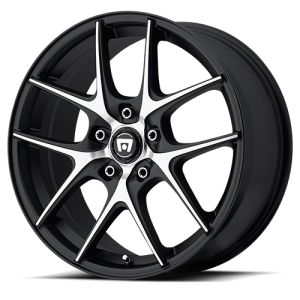 Motegi MR128 18X8 Satin Black with Machined Face
