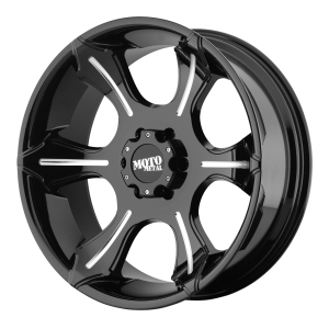 Moto Metal MO965 22X10 Glos Black With Milled Spokes