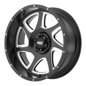 Moto Metal MO976 22X10 Satin Black Black With Milled Spokes And Flange
