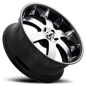 Noir Vendetta 22X9.5 Black Machine with Inserts Available