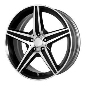 OE Creations PR115 19X8.5 Gloss Black With Machined Spoke And Lip