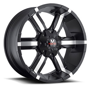 Off Road Monster M06 Black Machined 20 X 9 Inch Wheel