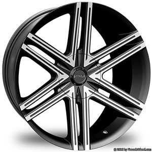Pinnacle P66 Grotto Black Machined 20 X 10 Inch Wheels