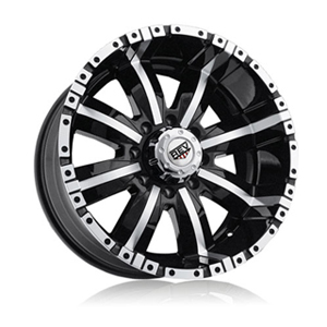 Rev 808 Dirty Harry Black Machined 18 X 9.5 Inch Wheels