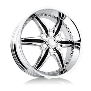 Rev 827 Volante Chrome with Black Inserts 22 X 9 Inch Wheels