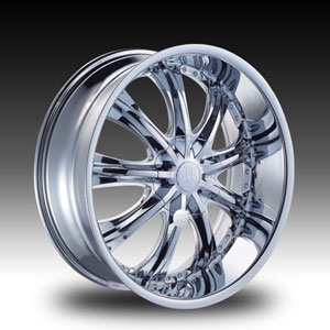 Red Sport RS33 Chrome 17 X 7.5 Inch Wheel