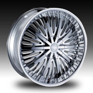 Red Sport RS66 Chrome 26 X 10  Inch Wheel