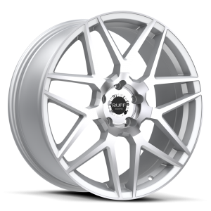 Ruff Racing R351 17X7.5 Hyper Silver with Machined Face