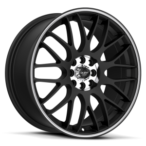 Ruff Racing R355 17X7.5 Flat Black with Machined Center & Pin