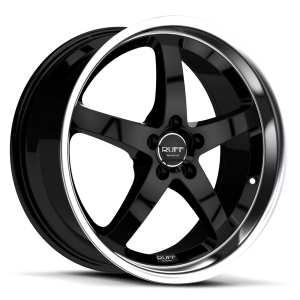 Ruff Racing R357 18X8 Black Machined