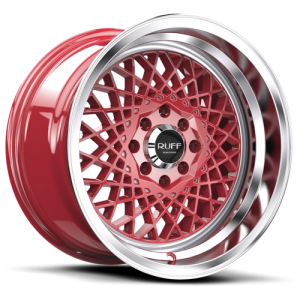 Ruff Racing R362 15X8.5 Red with Machined Lip