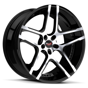 Ruff Racing R954 Corvette 20X10 Corvette Gloss Black with Machined Face