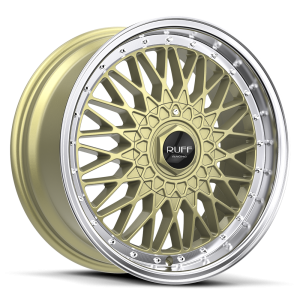 Ruff Racing R957 17X7.5 Gold with Machined Lip