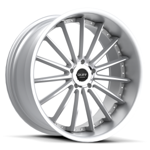 Ruff Racing R981 20X10 Hyper Silver with Machined Face