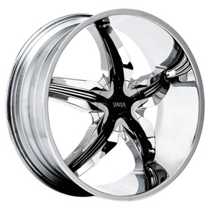 Status Dystany 822 Chrome with Black Inserts 20 X 9 Inch Wheel