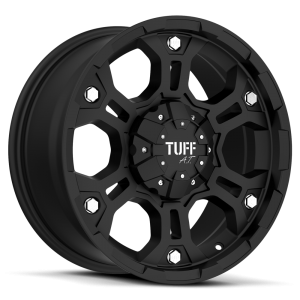 Tuff T-03 16X8 Full Flat Black