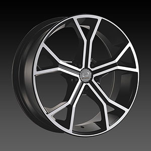 U2-32 Black Machined 18 X 7.5 Inch Wheel