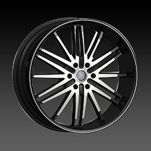 Velocity vw930B Black Machined 22 X 9 Inch Wheel