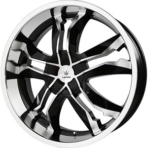 Verde Jaggedge Black Machined 22 X 8.5 Inch Wheels