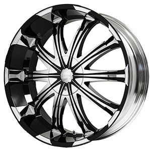 Verde Avatar Black with Machined Face 22 X 9.5 Inch Wheels
