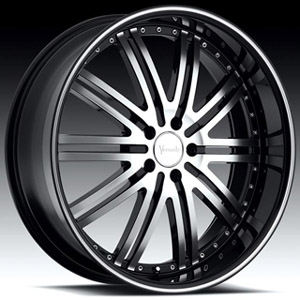 Versante 212 RWD Black Machined 22 X 9.5 Inch Wheel