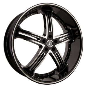 Versante 226 20X8.5 Black Machined with Machined Lip