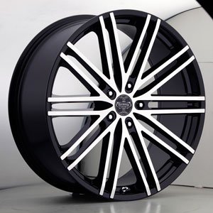 Versante 227 Black Machined 24 X 9.5 Inch Wheel
