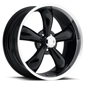 Vision 142 Legend 5 17X7 Gloss Black with Machined Lip
