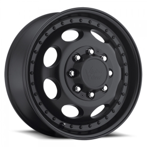 Vision 181 Hauler Duallie Front 16X6 Matte Black