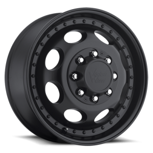 Vision 181 Hauler Duallie Front 17X6.50 Matte Black
