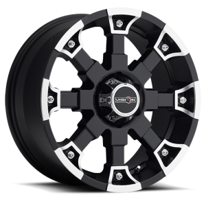 Vision 392 Brutal 20X9 Matte Black with Machine Face