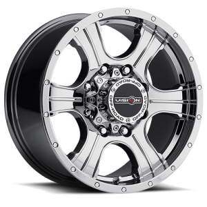 Vision 396 Assassin 17X8.50 Phantom Chrome