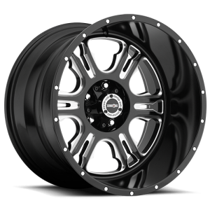 Vision 397 Rage 20X12 Gloss Black with Milled Spoke V2