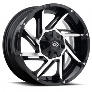Vision 422 Prowler 20X9 Gloss Black Machined Face