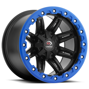 Vision 551 Five Five One 14X7 Matte Black w/ Blue Lip Armor