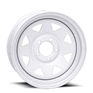 Vision 70 8 Spoke 15X5 White